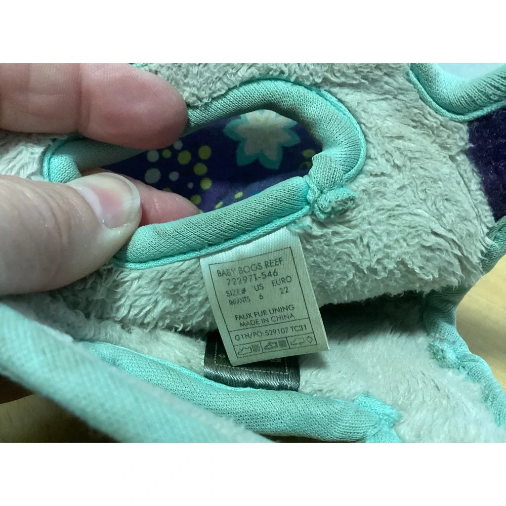 Bogs Baby Waterproof Insulated Winter Boots Purple Floral Toddler Size 6‎ Kids